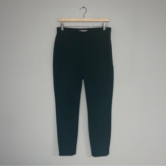 Everlane Pant Women's Size 8 US Dark Forest Green Stretch Cotton "The Side-Zip" - Picture 3 of 15